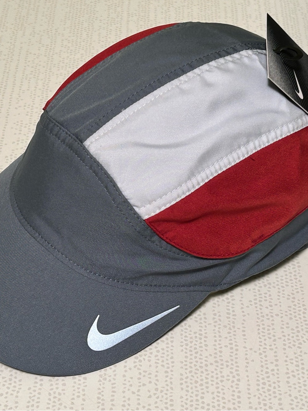 Nike Tailwind Gray Red White Running Cap